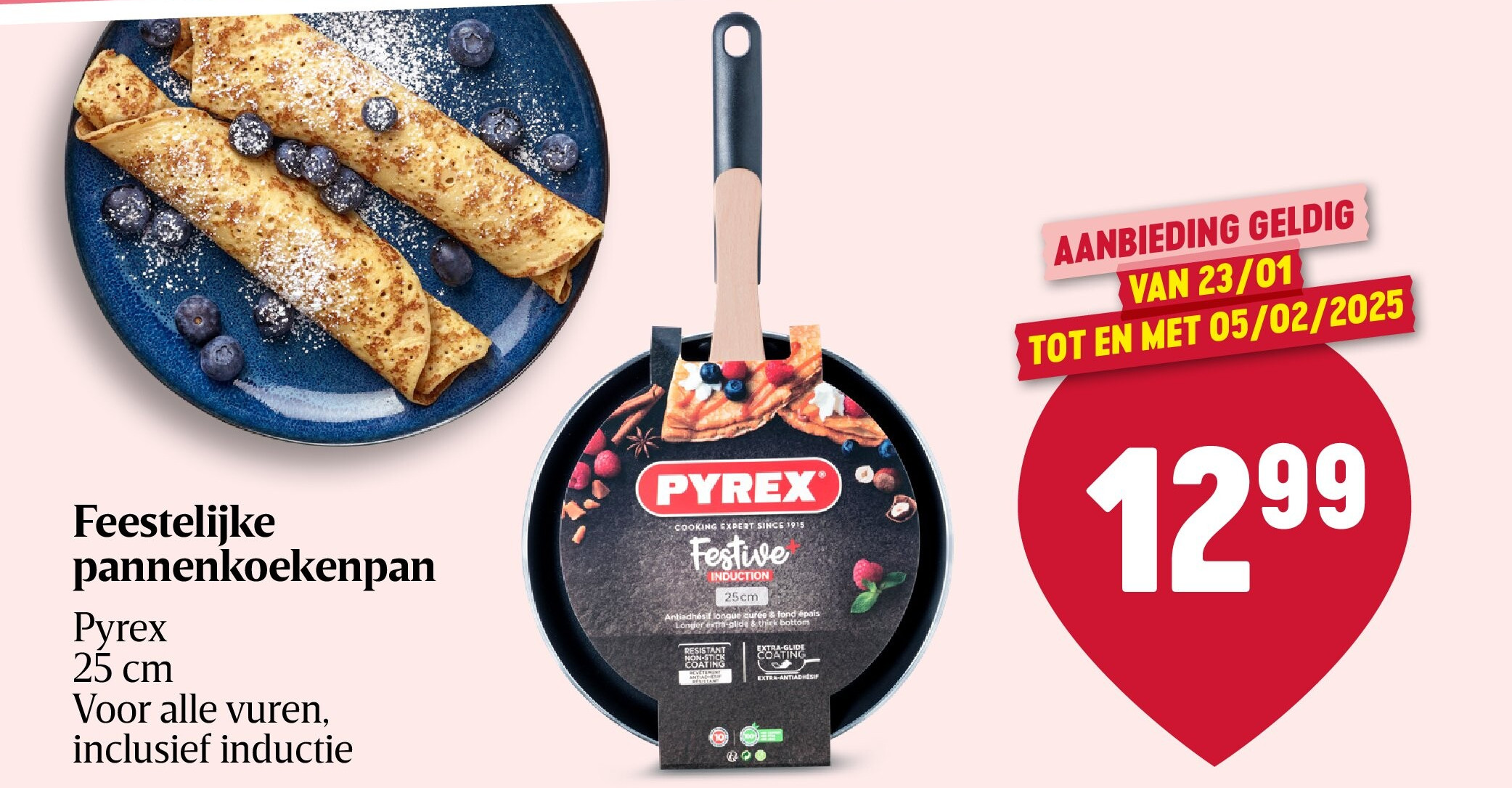 Feestelijke pannenkoekenpan