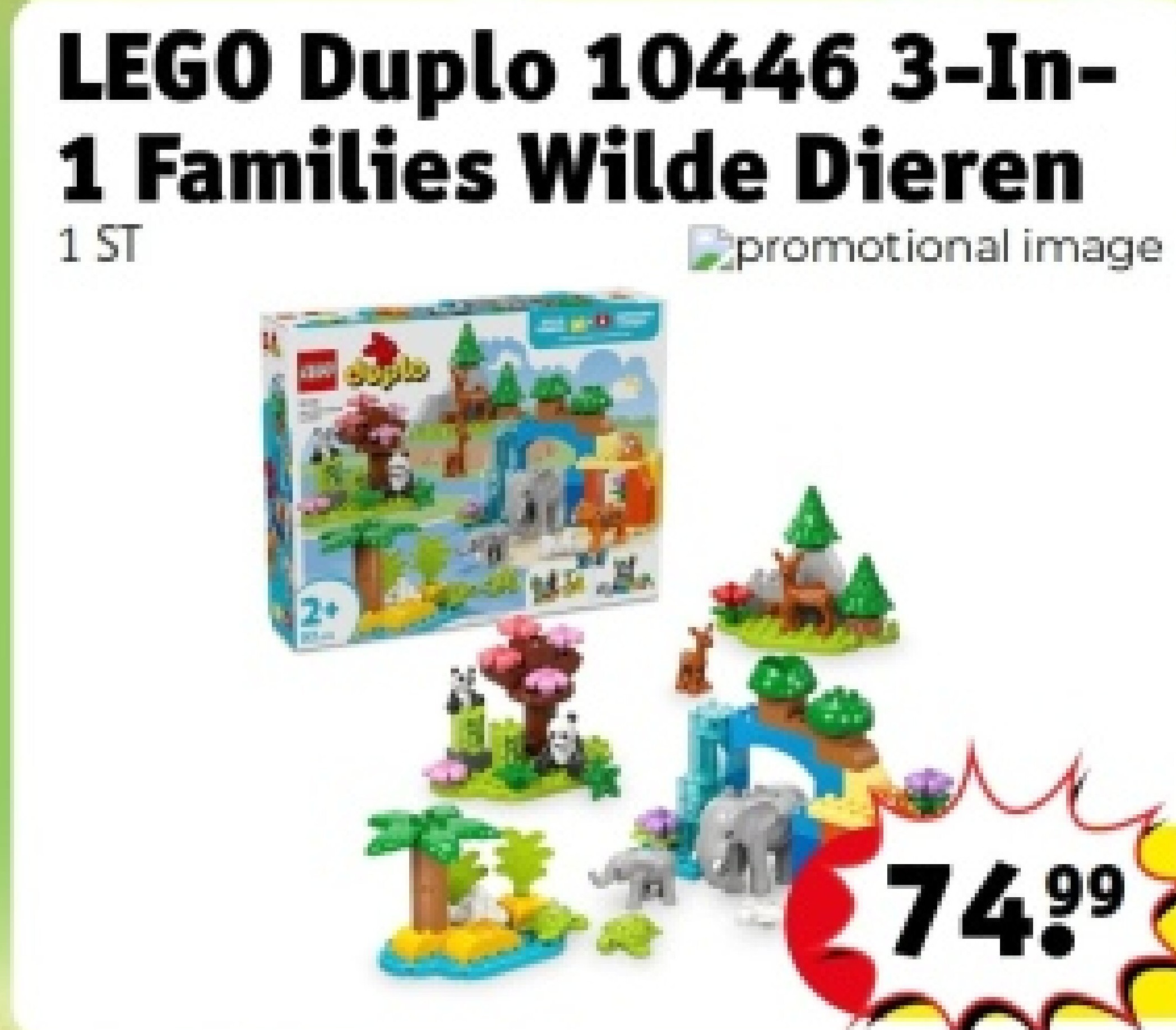 LEGO Duplo 10446 3-In1 Families Wilde Dieren