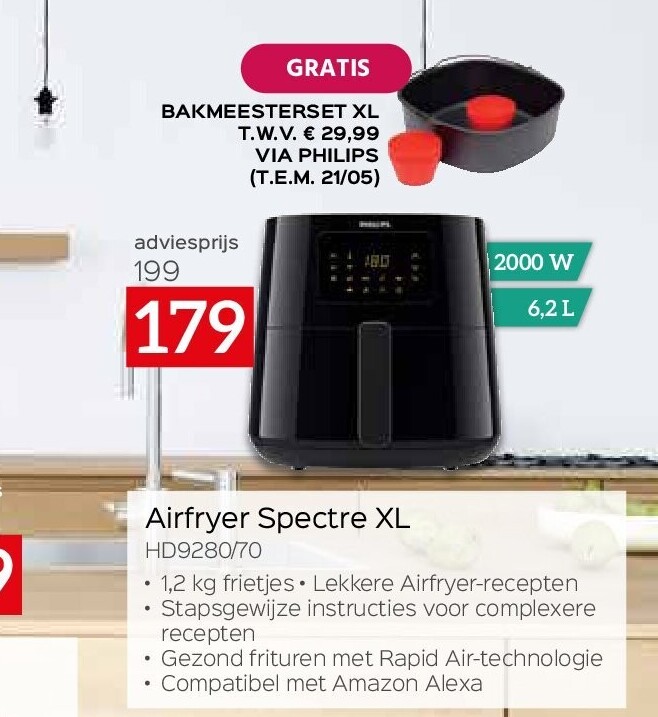 Airfryer Spectre XL HD9280/70