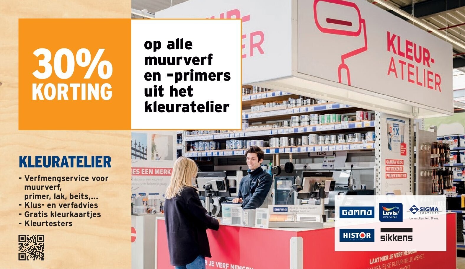 Muurverf en -primers uit het kleuratelier