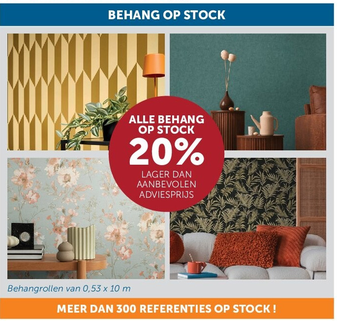 BEHANG OP STOCK