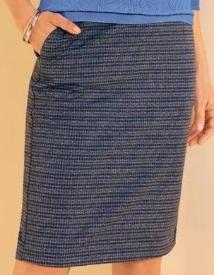 Rok in milanotricot met jacquard