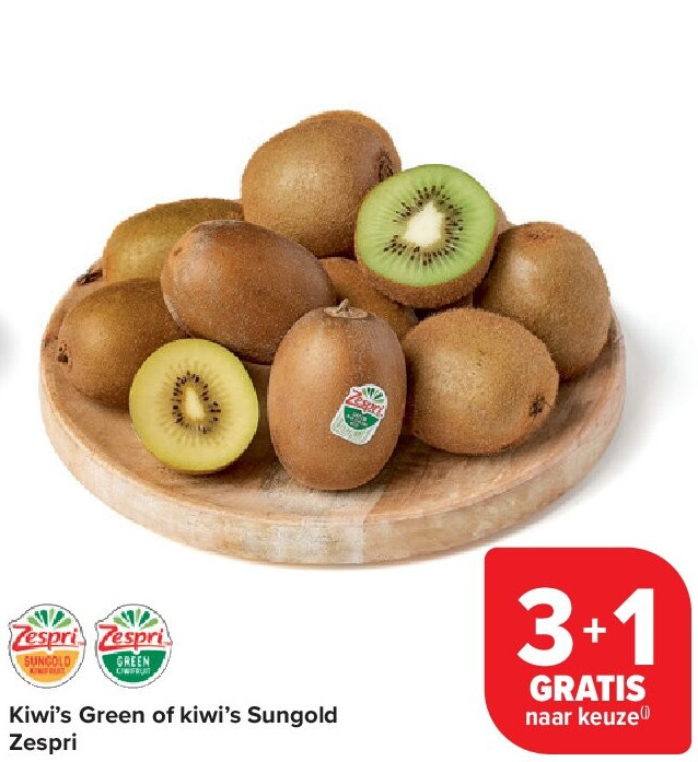 Kiwi’s Green of kiwi’s Sungold Zespri