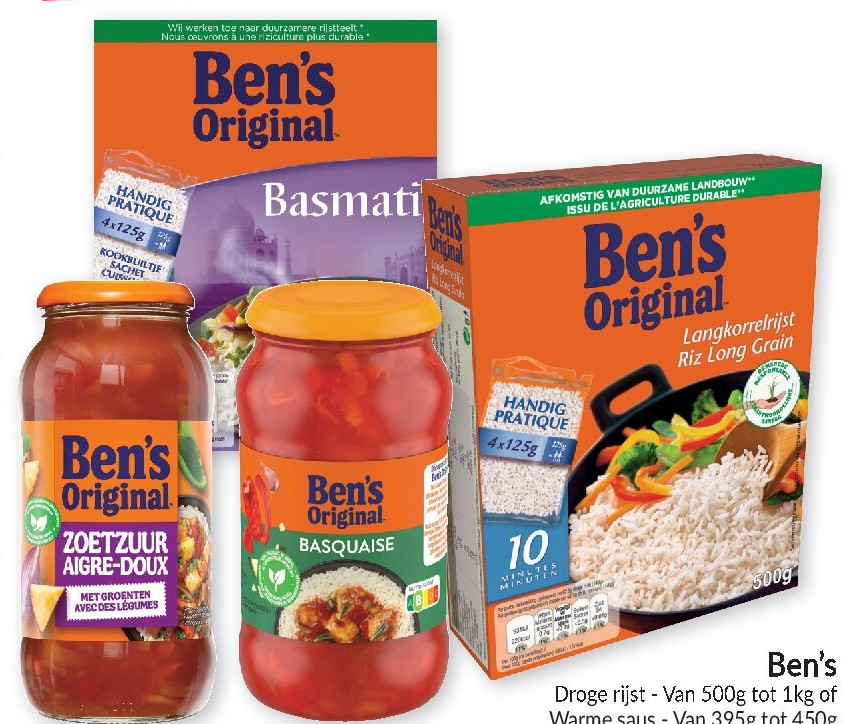 Ben's rijst en sauzen