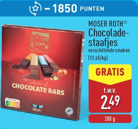 Chocoladestaafjes
