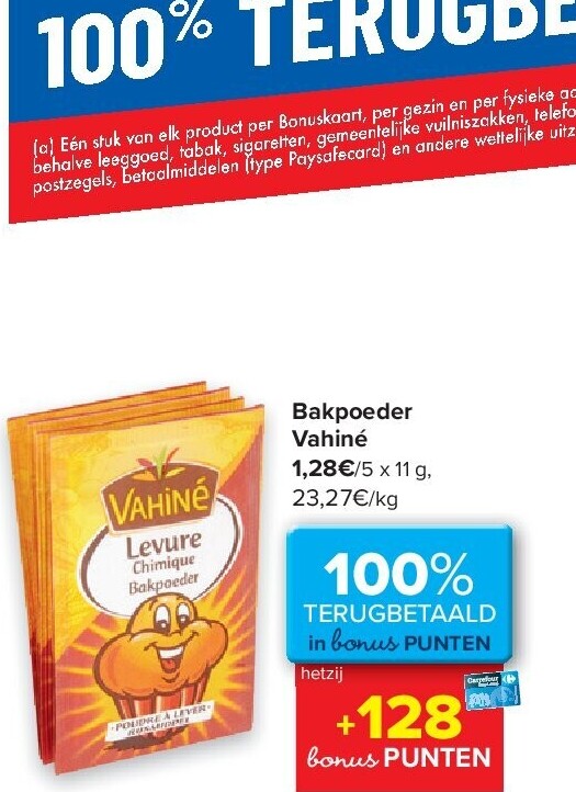 Bakpoeder Vahiné