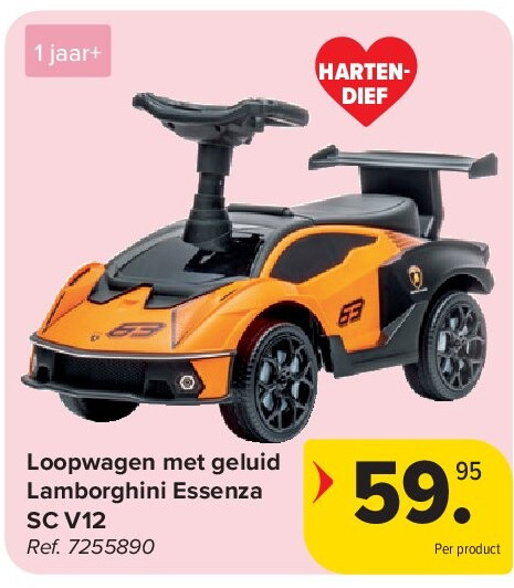 Loopwagen met geluid Lamborghini Essenza SC V12