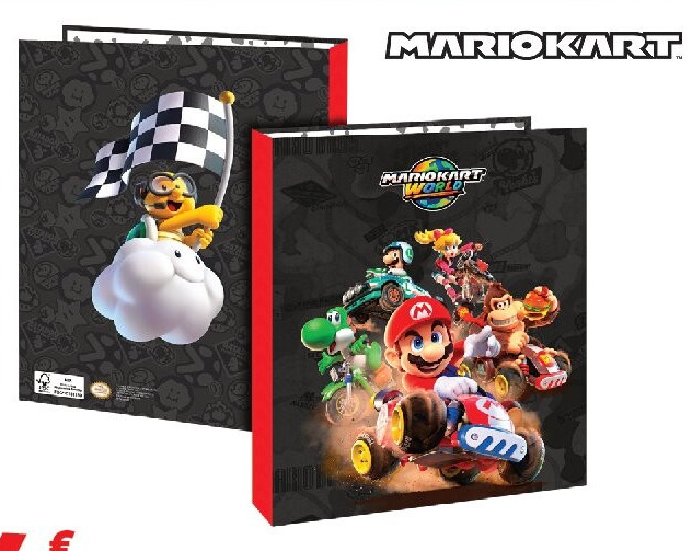 Classeur Mario Kart A4 carton