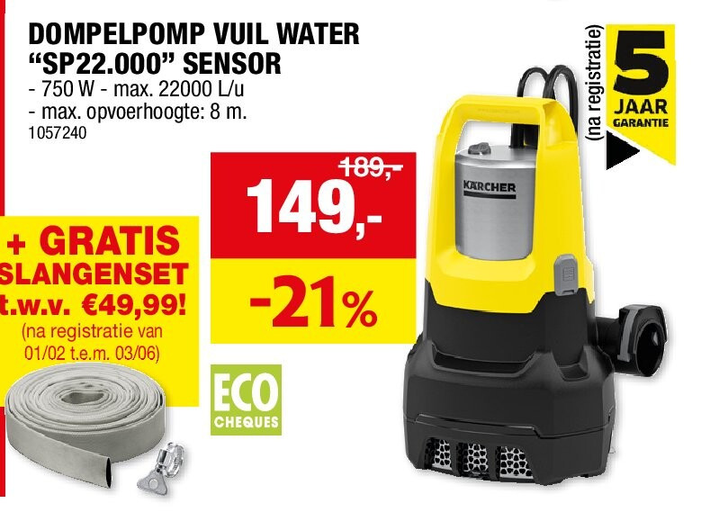 DOMPELPOMP VUIL WATER “SP22.000” SENSOR