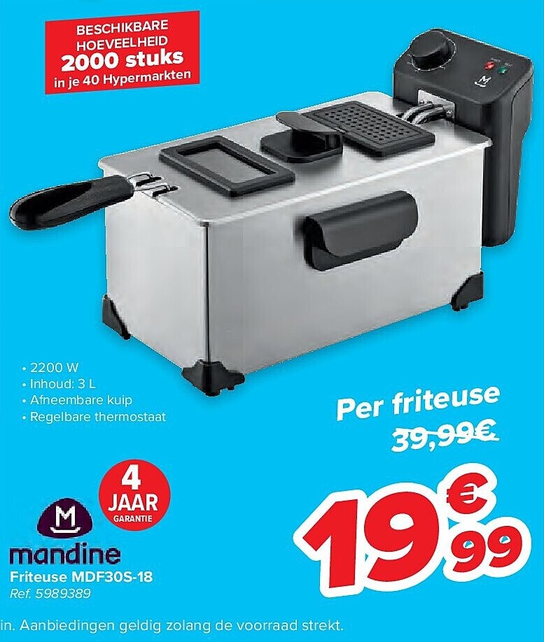 Friteuse MDF30S-18