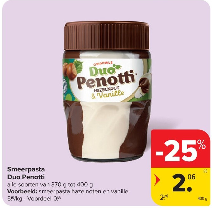 Smeerpasta Duo Penotti