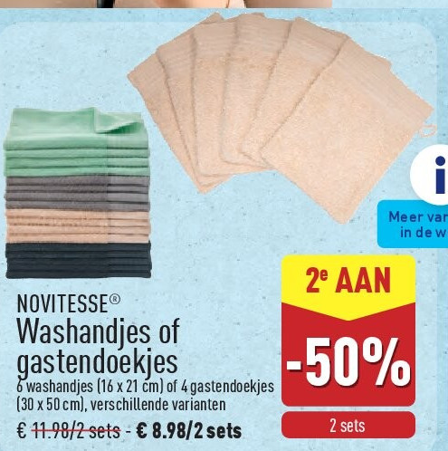 Washandjes of gastendoekjes
