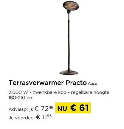 Terrasverwarmer Practo