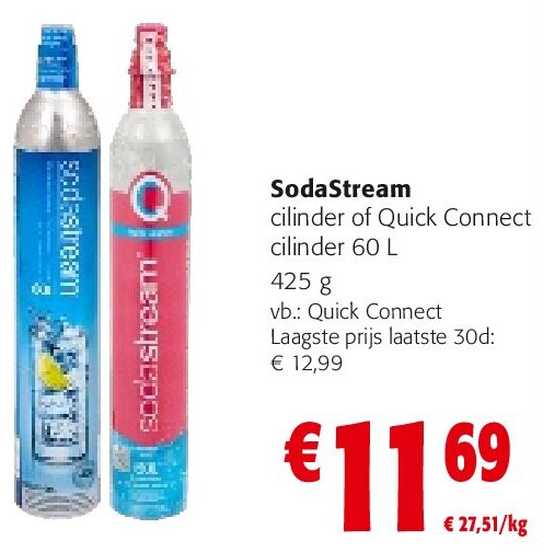 SodaStream cilinder of Quick Connect cilinder 60 L