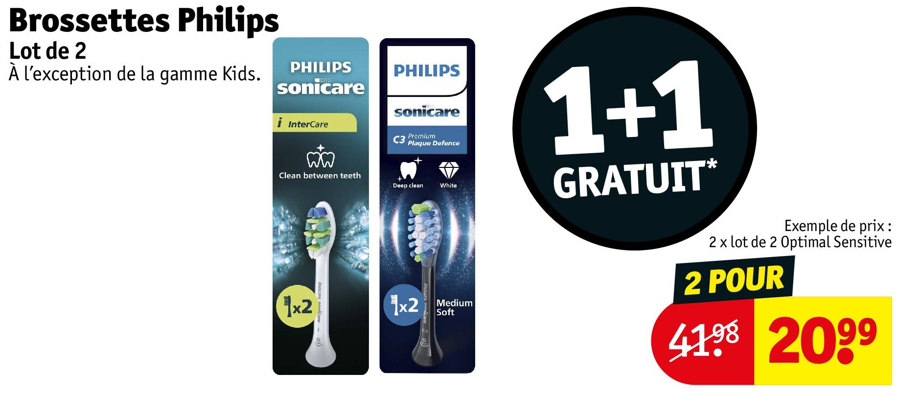 Brossettes Philips 2 POUR