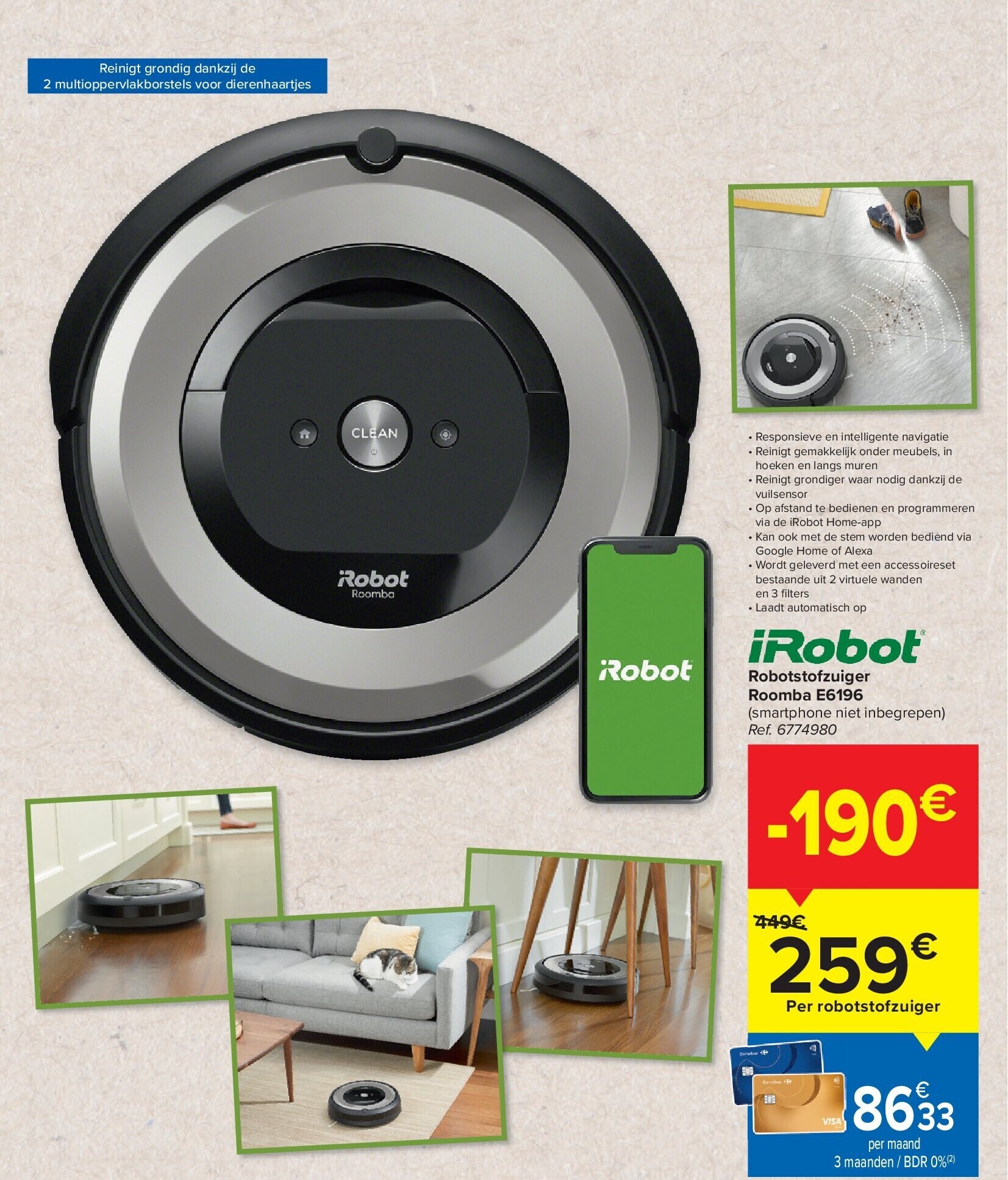 Robotstofzuiger Roomba E6196