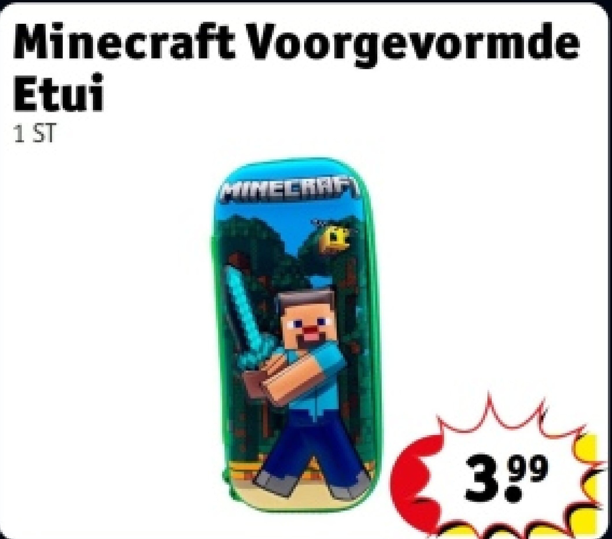 Minecraft Voorgevormde Etui