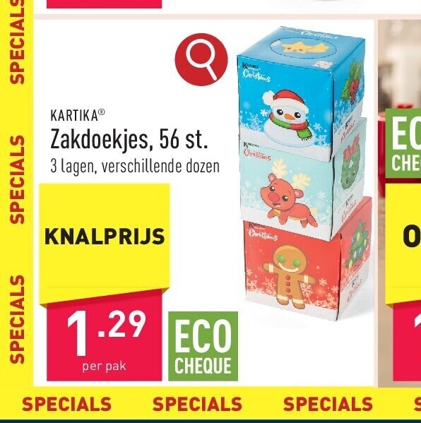 Zakdoekjes, 56 st.