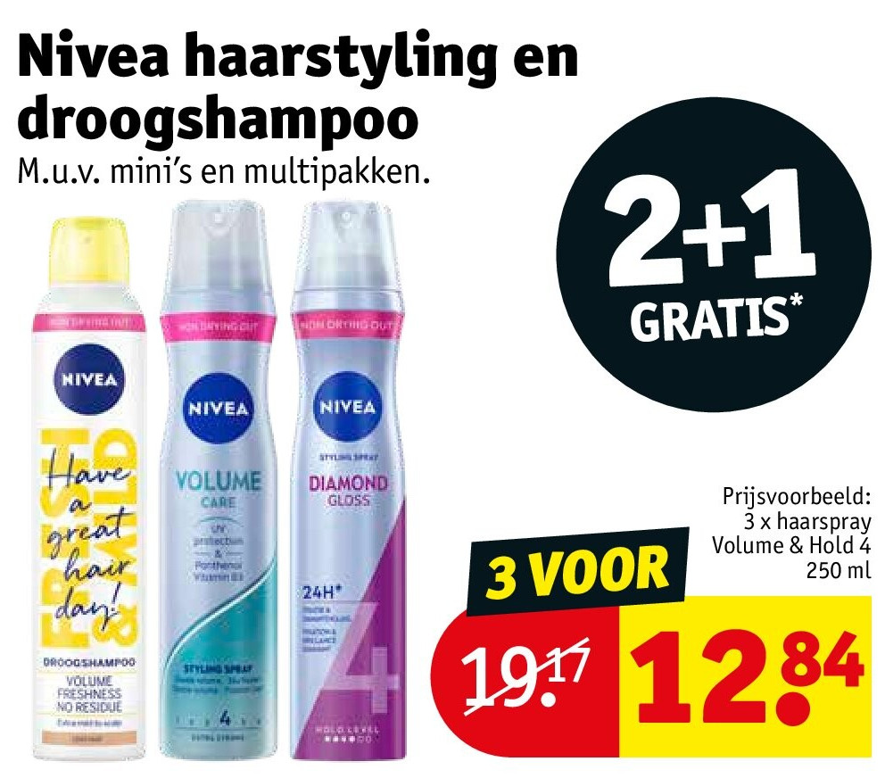 Nivea haarstyling en droogshampoo
