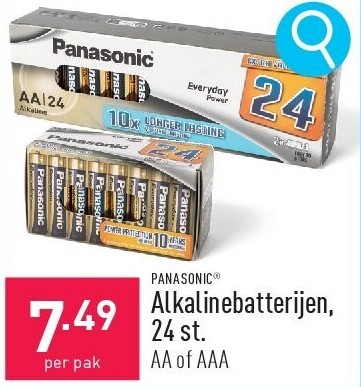 Alkalinebatterijen, 24 st.