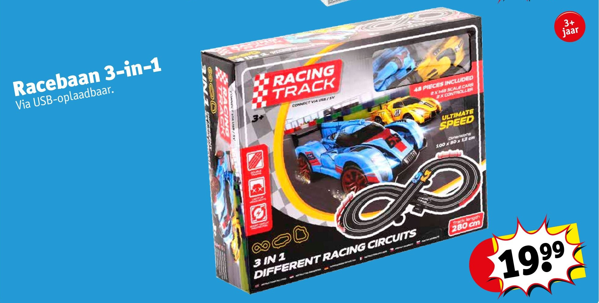 Racebaan 3-in-1
