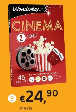 WONDERBOX CINEMA - 2 TICKETS