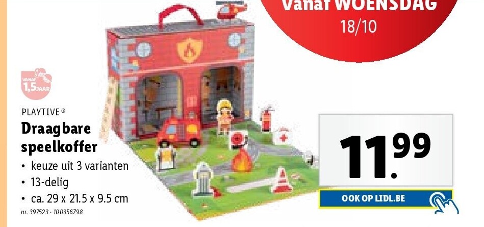 Draagbare speelkoffer