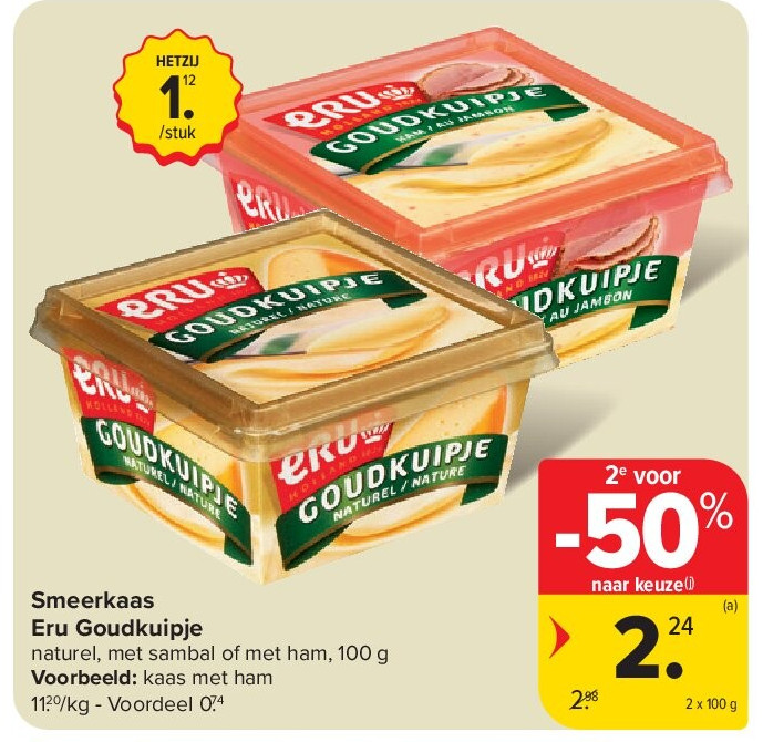 Smeerkaas Eru Goudkuipje
