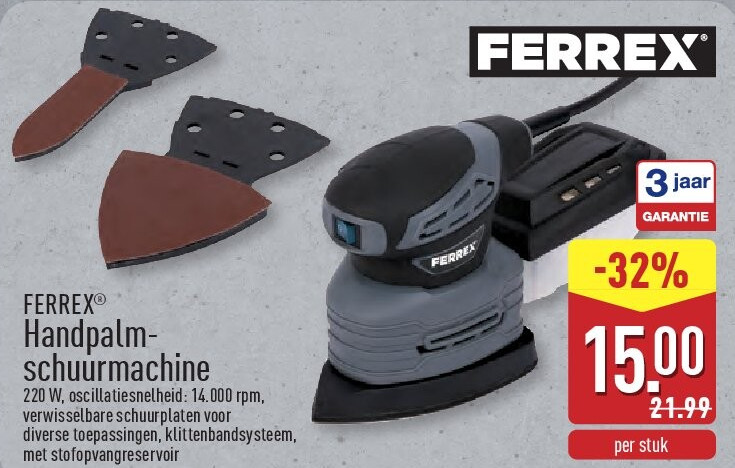 Handpalmschuurmachine