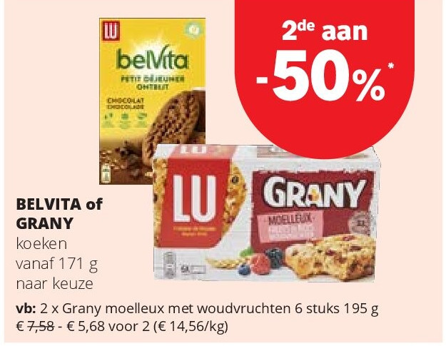 Grany moelleux met woudvruchten 6 stuks 195 g