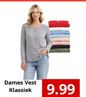 Dames Vest Klassiek
