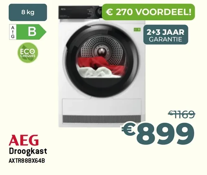 AEG Droogkast AXTR88BX64B