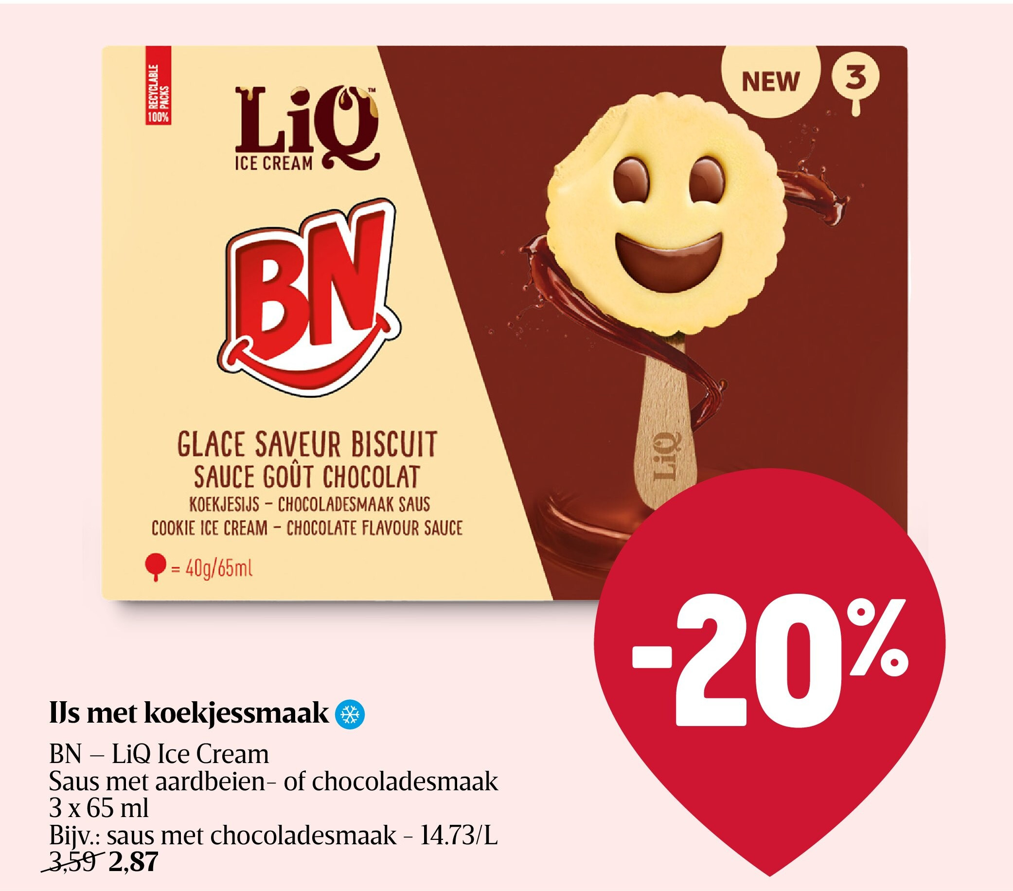 IJs met koekjessmaak