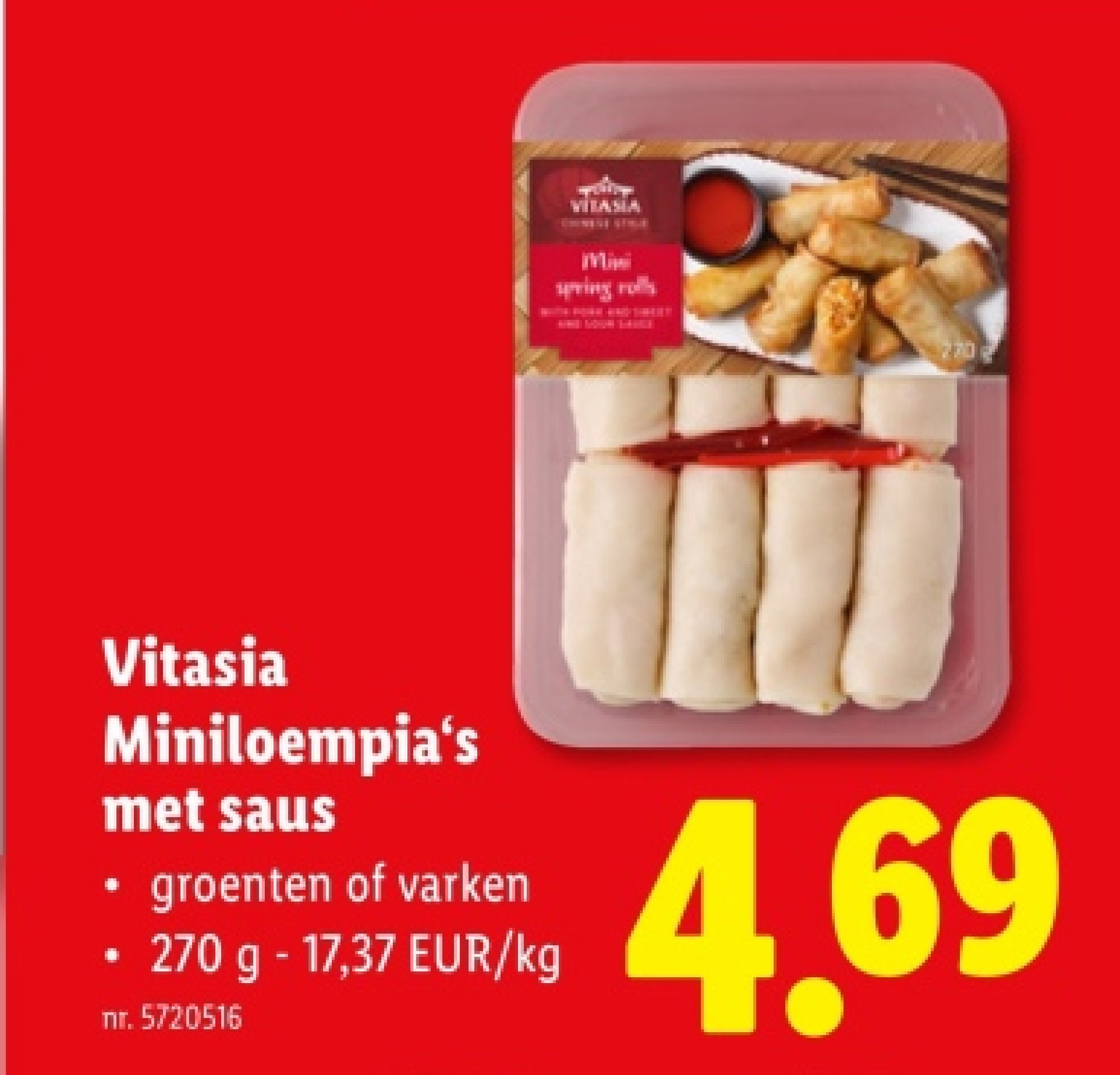 Miniloempia's met saus