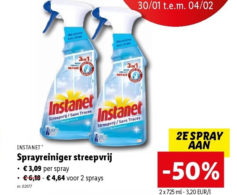 Sprayreiniger streepvrij