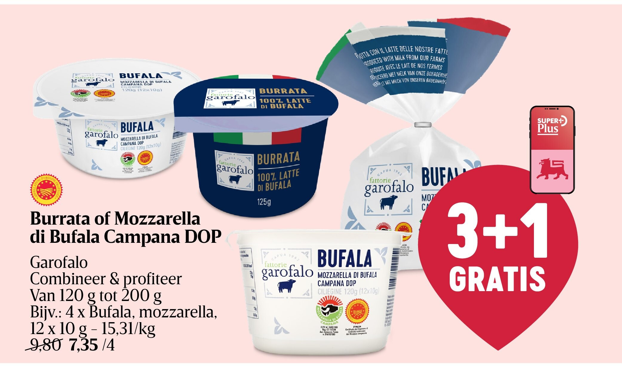 Burrata of Mozzarella di Bufala Campana DOP