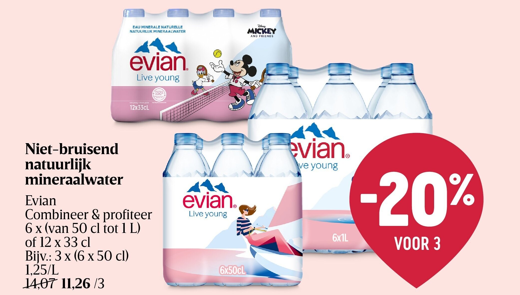 Niet-bruisend natuurlijk mineraalwater