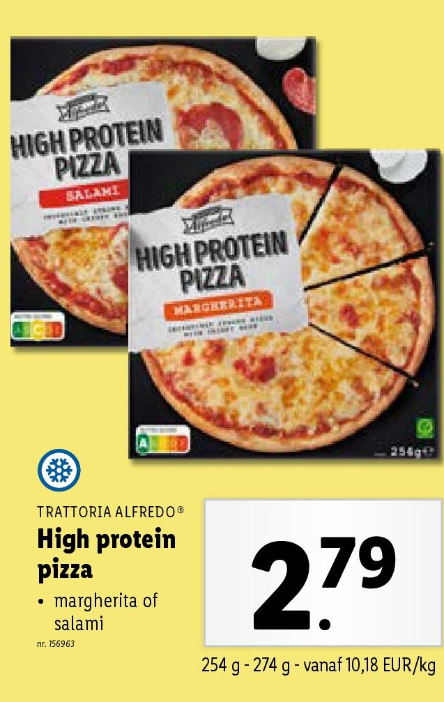 High protein pizza
