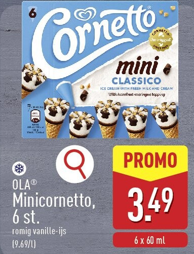Minicornetto, 6st.