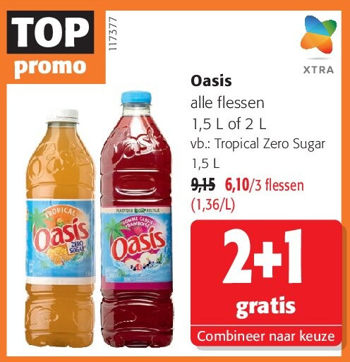 Oasis alle flessen