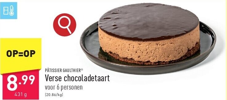 Verse chocoladetaart