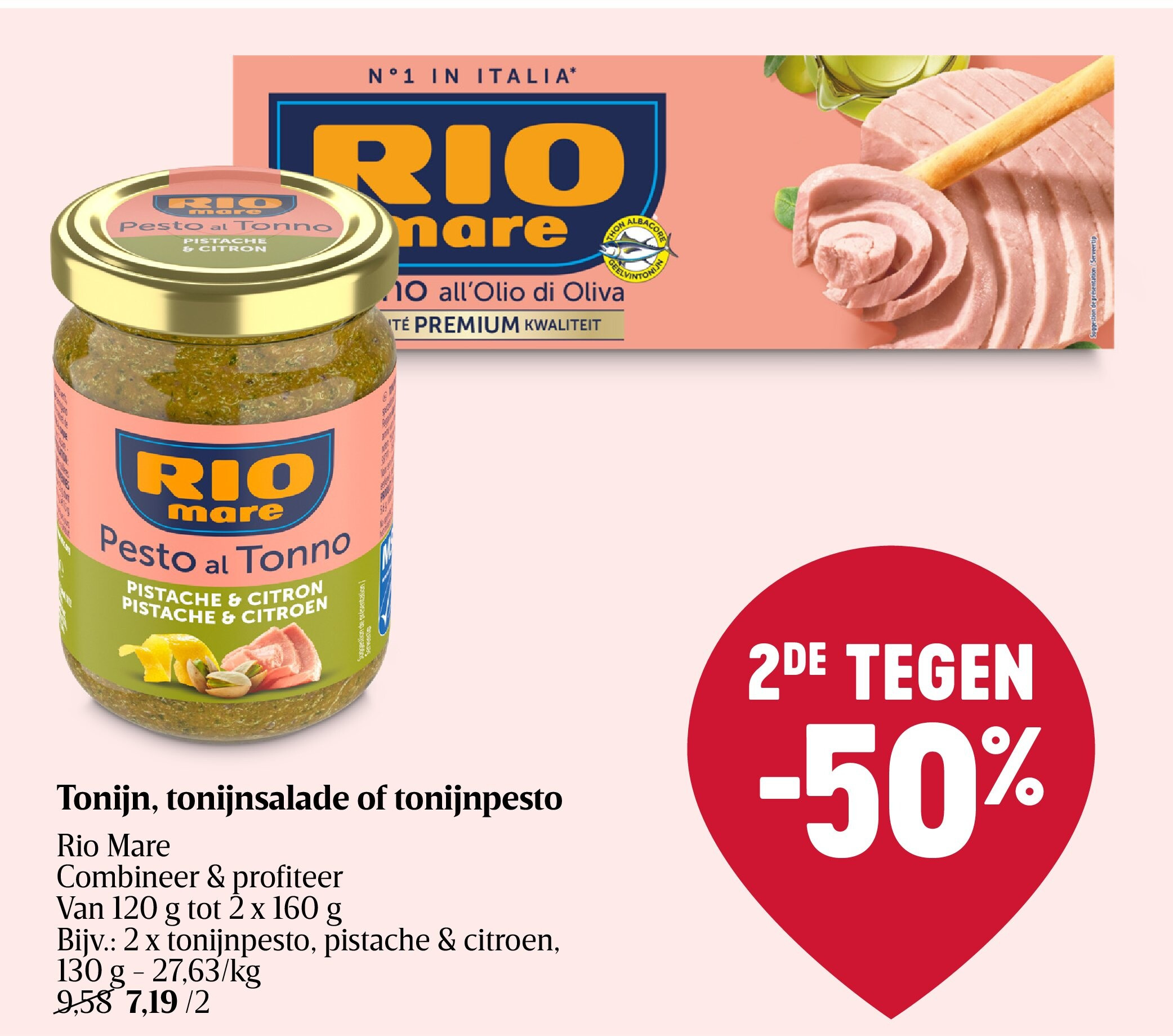 Tonijn, tonijnsalade of tonijnpesto