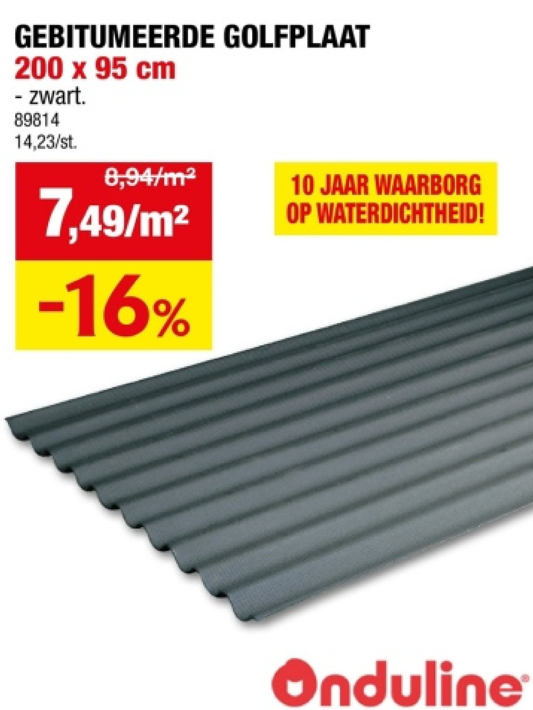GEBITUMEERDE GOLFPLAAT