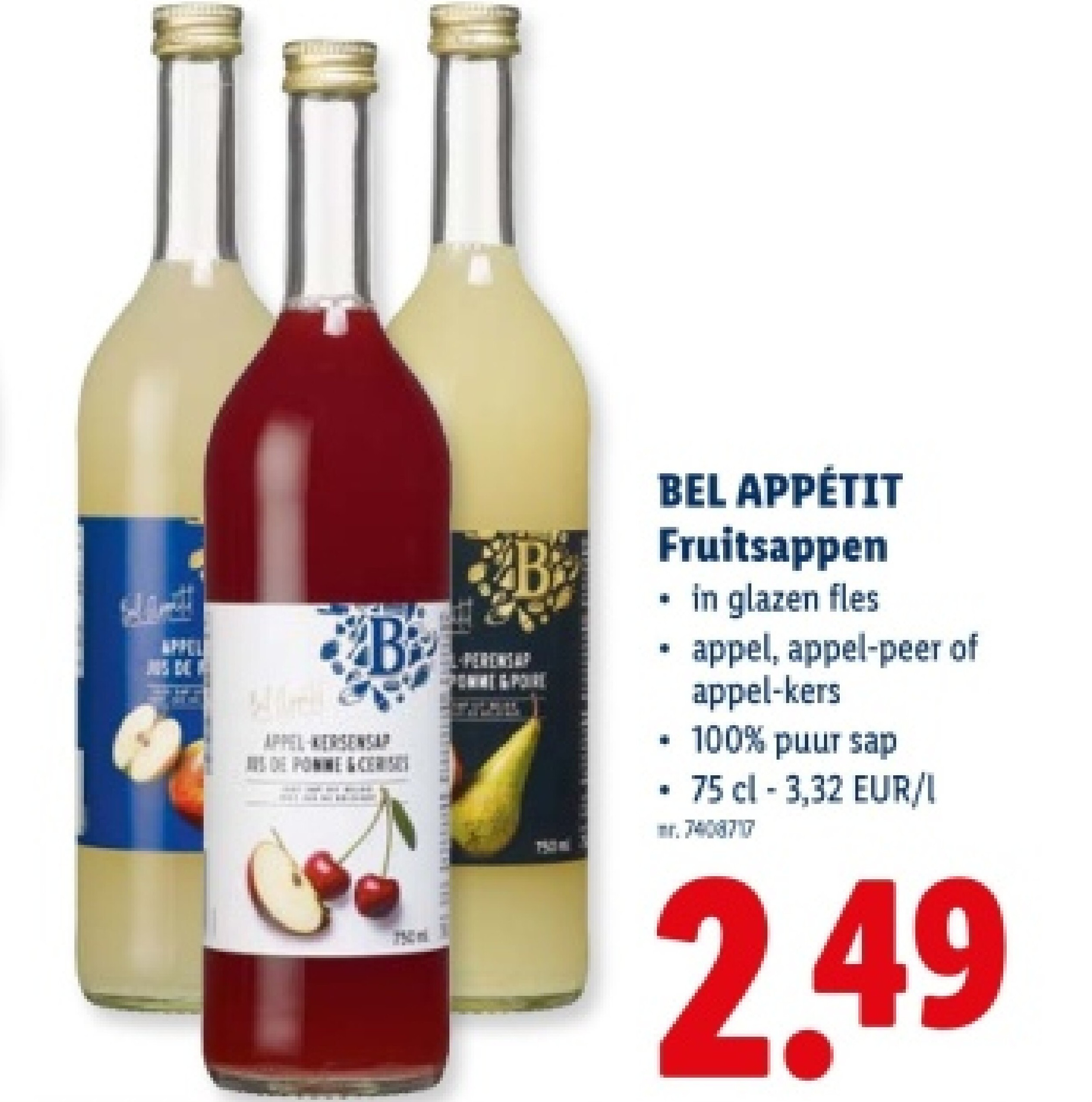 BEL APPÉTIT Fruitsappen