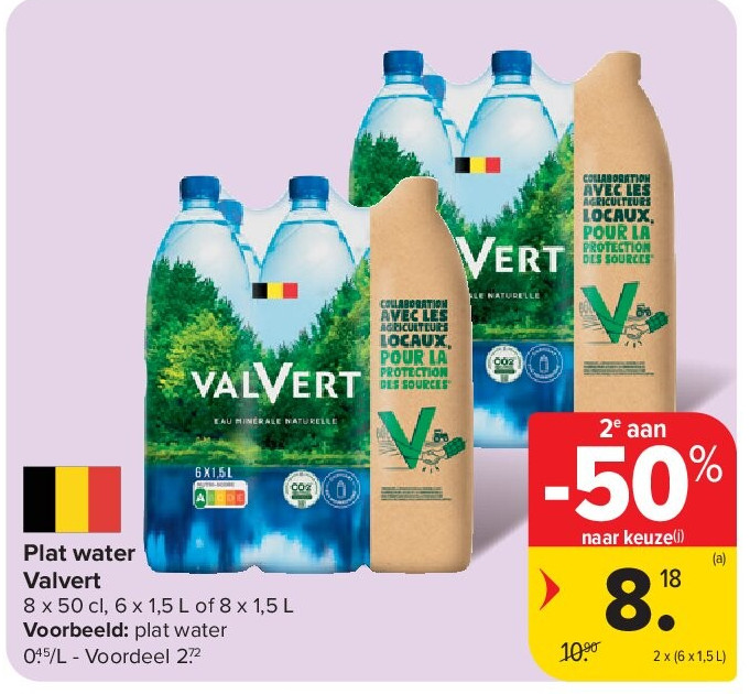 Plat water Valvert