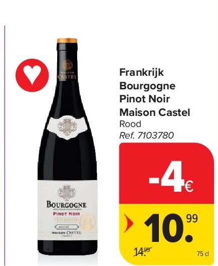 Frankrijk Bourgogne Pinot Noir Maison Castel