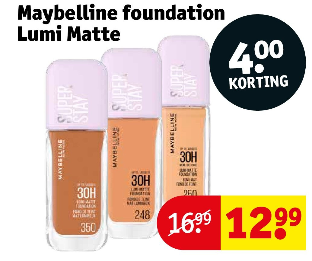 Maybelline foundation Lumi Matte