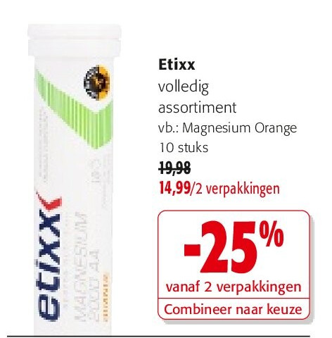 Etixx Magnesium Orange 10 stuks
