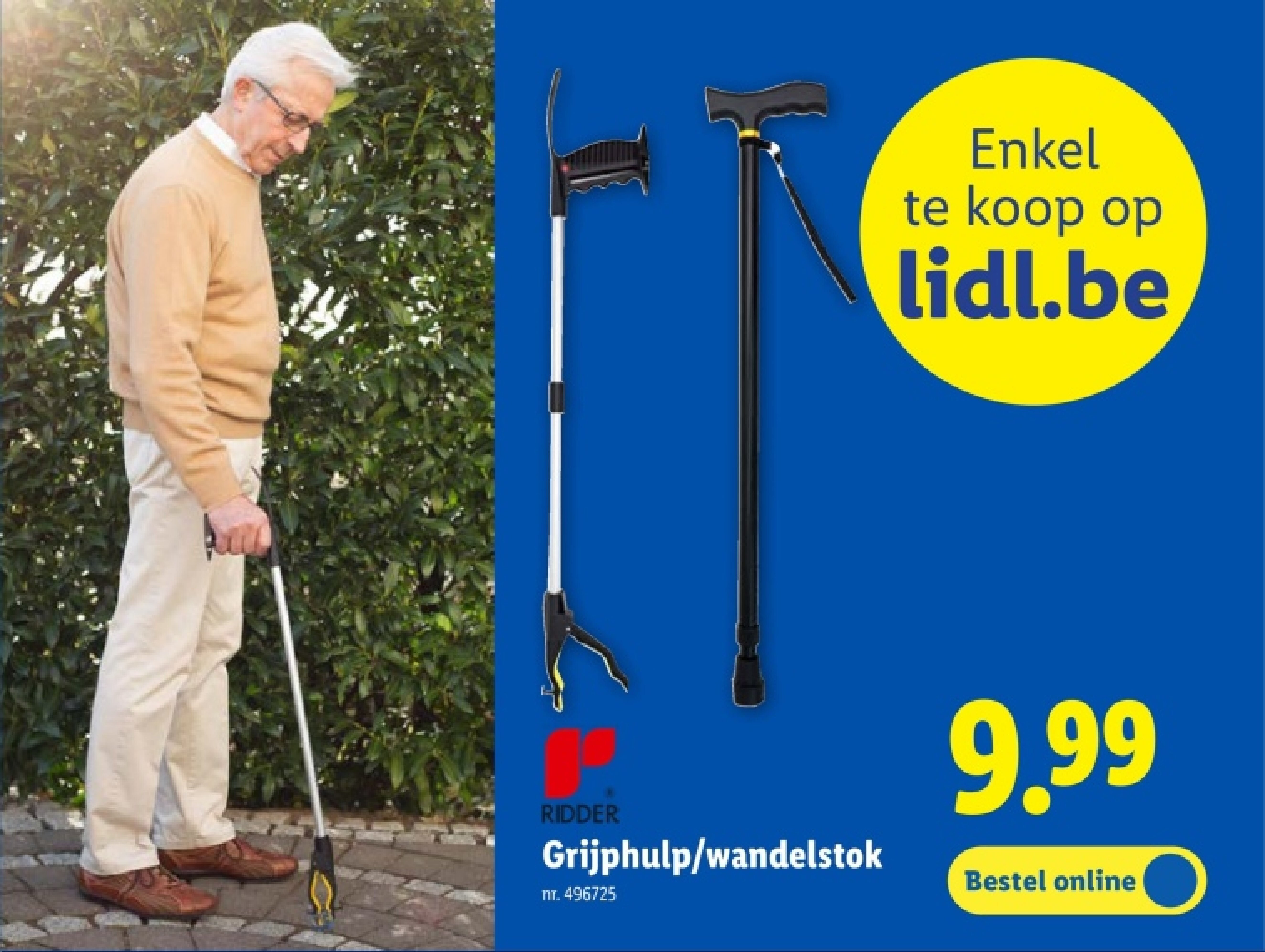 Grijphulp/wandelstok