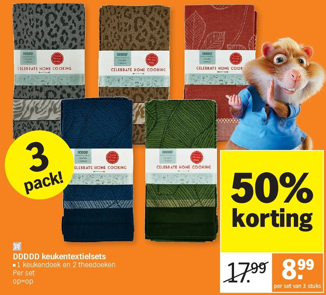 DDDDD keukentextielsets